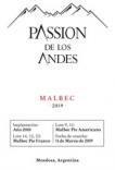 Passion De Los Andes -  Malbec 2019